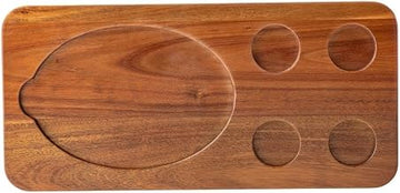 TableCraft 10709 Acacia 18.5" x 8.75" x .75" Fajita Serving Board