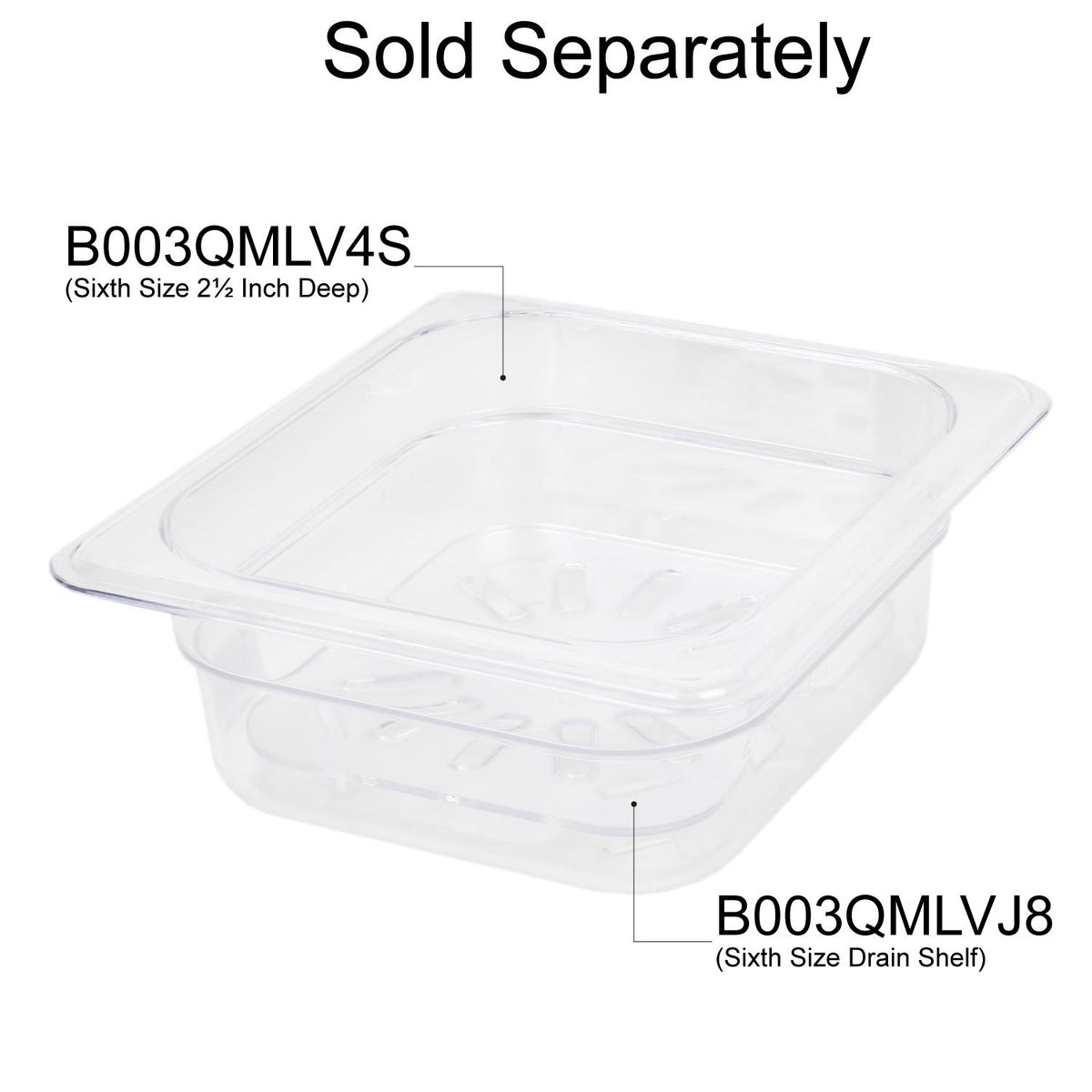 Thunder Group 2-1/2-Inch deep / Clear / 6.0 inches Storage & Transport