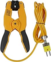 UEi Test Instruments ATTPC3 Pipe Clamp K-Type Thermocouple adapter, HVAC Temperature Probe for Clamp Meters, Surface Thermometer for Boiler and AC Line Temperature Readings