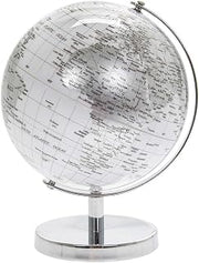 lesser and pavey LP44773 Globe | Silver & White | 1 Piece-15x15x19 cm Accessory, H19CM