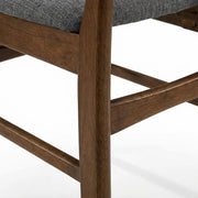 Brown Wood Dining Chairs Set by Furnifact – Rubberwood 70.00%,Polyester 10.00%,Foam 10.00%,Mdf 5.00%,Plywood 5.00%, Brown, Pack of 4