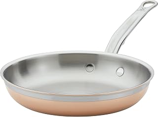 Hestan CopperBond Collection - 100% Pure Copper Frying Pan, Induction Cooktop Compatible, 8.5-Inch