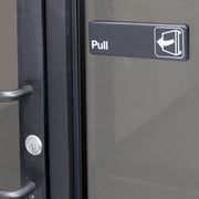 Pull Sign by Royal Industries – 3x9 inches, Plastic, "Pull", Model ROY 394503