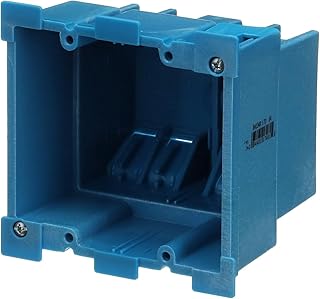 Carlon BH234R Outlet Box, Old Work, 2 Gang, 3-7/8-Inch Length by 2-3/8-Inch Width by 3-5/8-Inch Depth, Blue