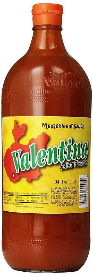 Sauce Picante Red Hot by Valentina – 34 Ounce, Sauce