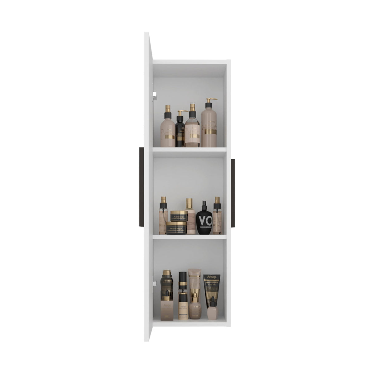 DEPOT E-SHOP White/Dark Walnut / 1 Medicine Cabinets