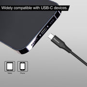 USB-A to USB-C Cable 1 m for Apple CarPlay & Android Car by PIONEER – 1 m, black, Model CD-U5110AC