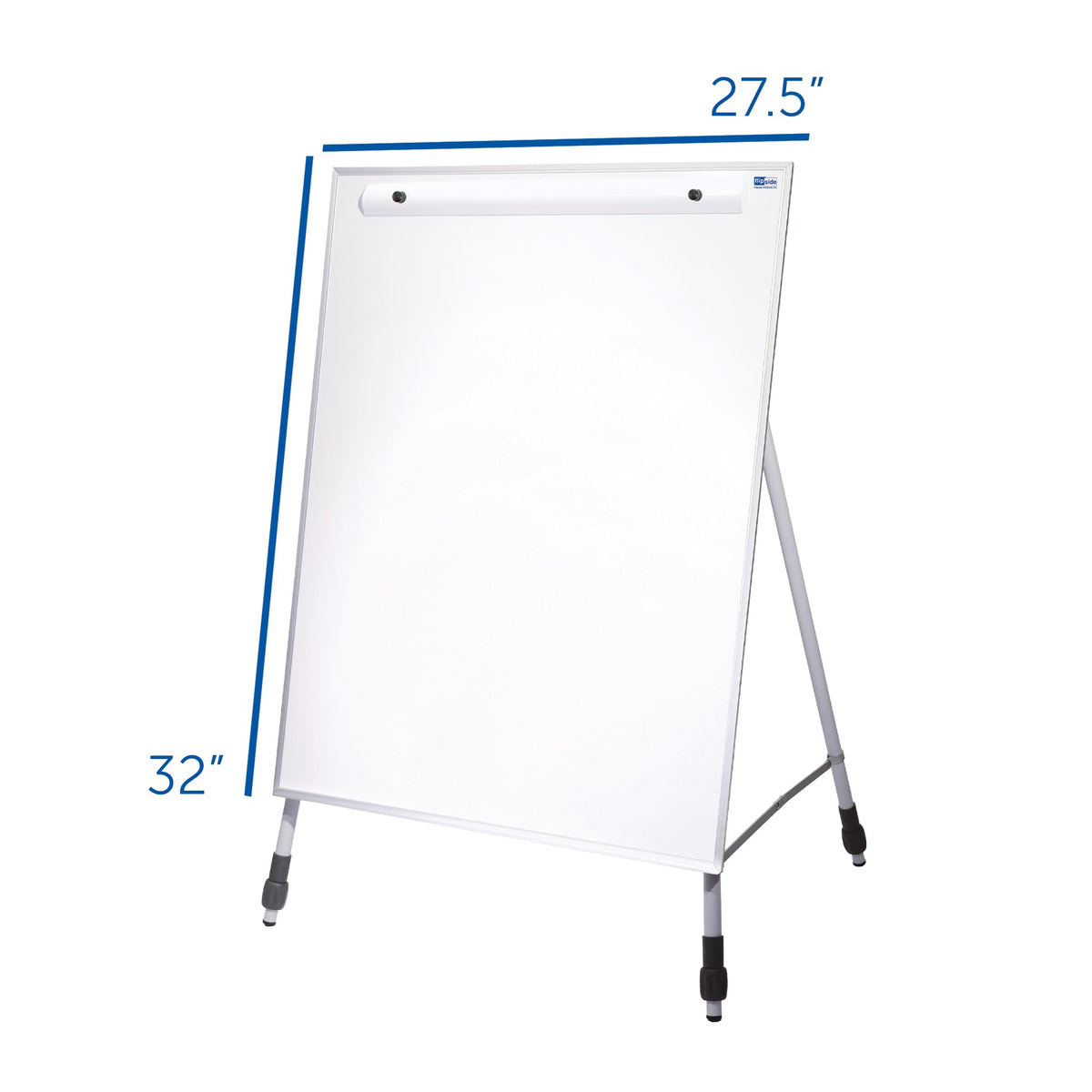 Dry Erase Easel Stand with Adjustable Legs Grade by Flipside Products – 71 x 27, Alloy Steel, Assorted, Model 51000