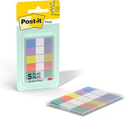 Post-it Flags, .47 x 1.7 in, Assorted Pastels, 1 Pack Dispenser, 100 Flags