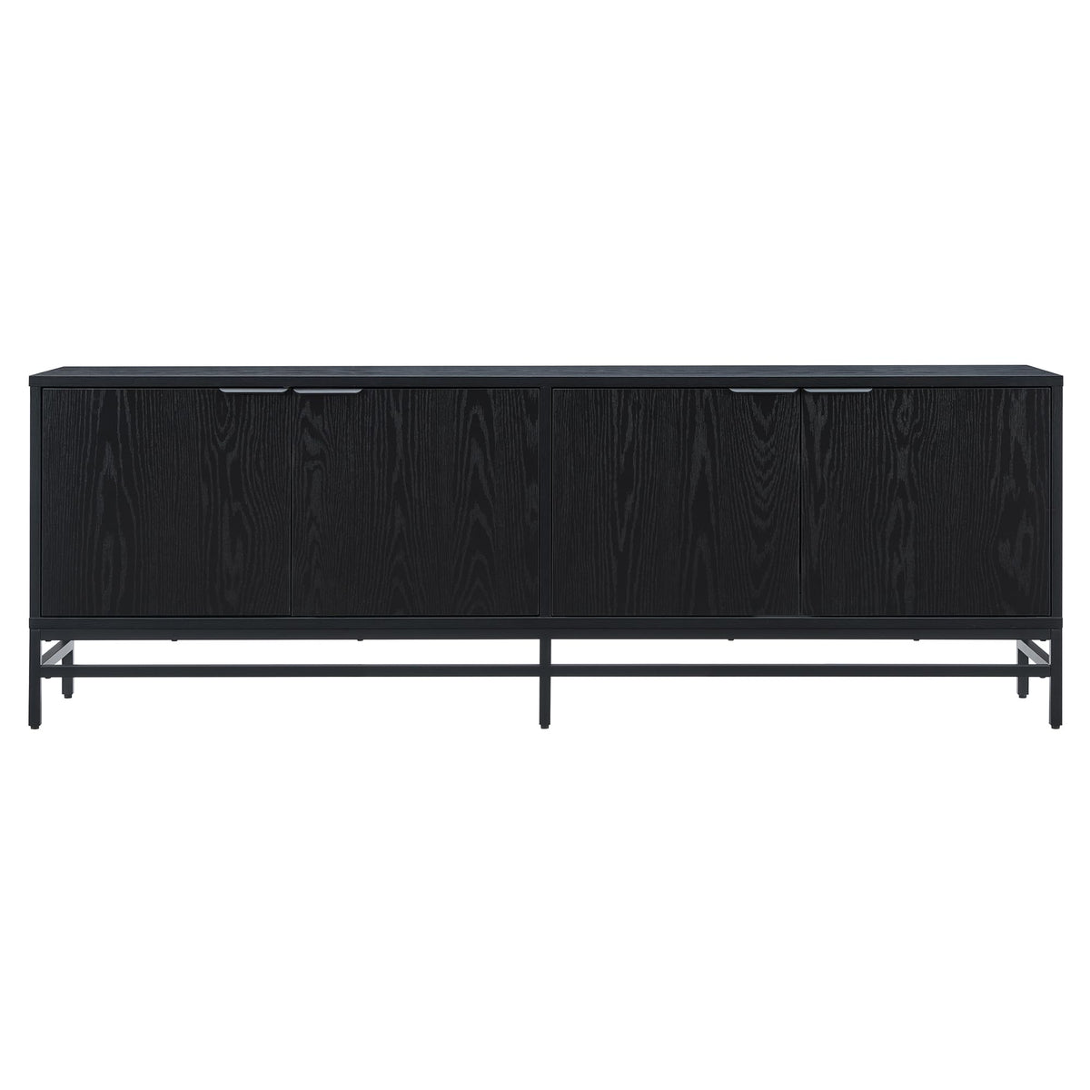 Henn&Hart Natural Black / 70" Wide / Transitional Television Stands & Entertainment Centers