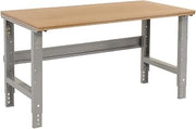 Global Industrial Adjustable Height Workbench C-Channel Leg, 72" W x 30" D