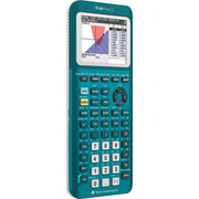 TI-84 Plus CE Graphing Calculator by Texas Instruments – Plastic, Teal, Model 84PLCE/TBL/1L1/AX