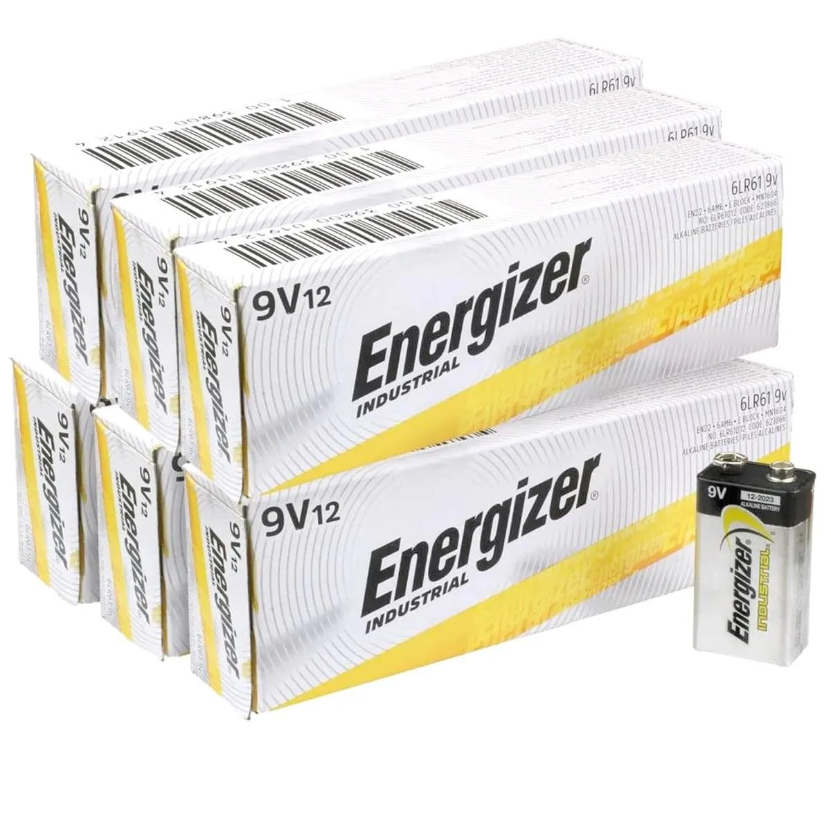 EN22-CS 9v 9volt 72/Pk Energizer Ind Batteries – Model EN22 CS 9v