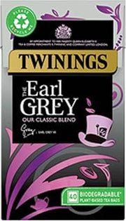 Twinings Earl Grey Tea | Full & Fragrant Earl Grey Tea Bags | Bergamot & Lemon Flavoured Black Tea Blend | 40 Biodegradable Tea Bags