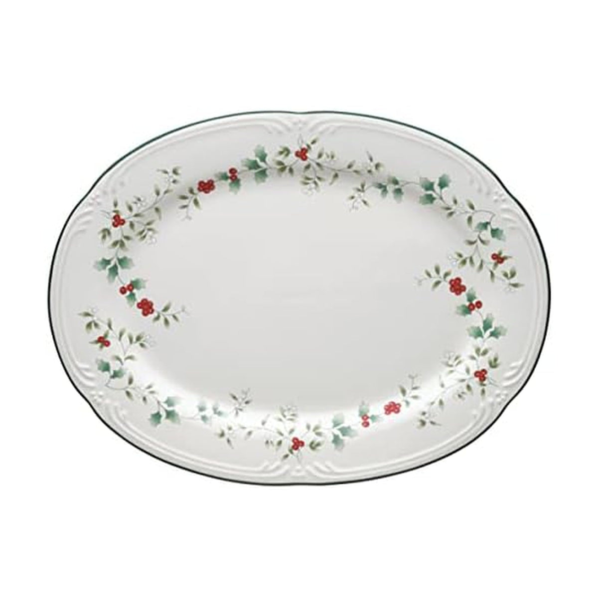 Pfaltzgraff Winterberry Stoneware Platter, 14 Inch, Multicolor
