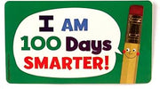 Hygloss Products Large Classroom Reward Stickers, 2 x 3.5-Inch, "I Am 100 Days Smarter" 25 Stickers