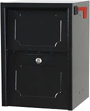 dVault® Weekend Away Vault DVJR0060 Locking Post/Column Mount Mailbox (Black)