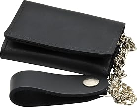 BlackCanyon Outfitters CWT Biker Trifold Wallet W/Chain