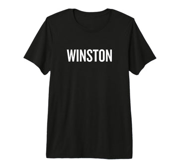 Winston Premium Tri-Blend T-Shirt by WINSTON Name Text Desings – Polyester, Black, Model WY71EESMXBJ