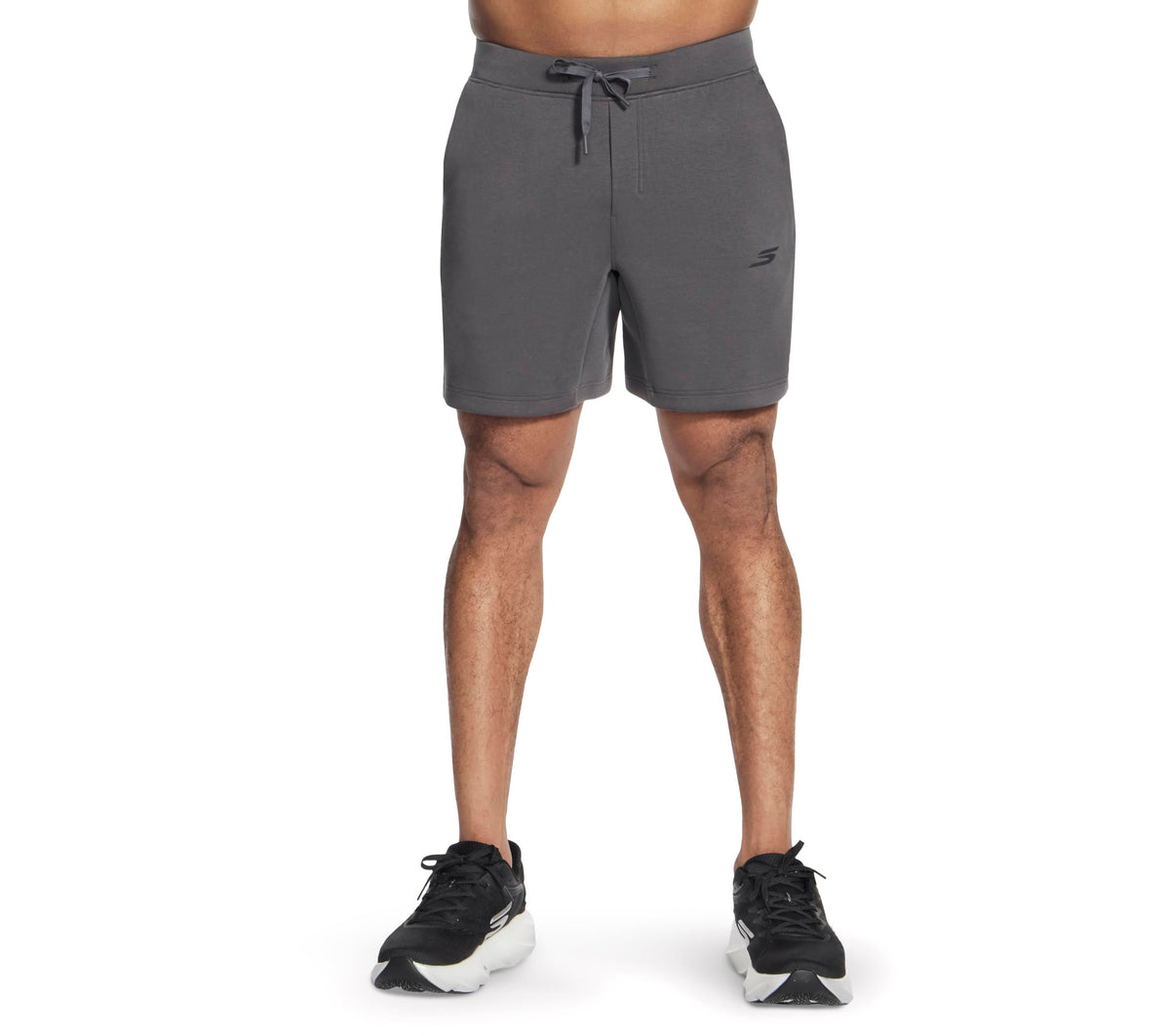 Men's Weekend Lightweight Athletic 7” Short by Skechers – Polyester Blend, Asphalt, Model SH174