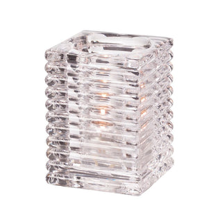 Clear Horizontal Rib Glass Rod Lamp by Hollowick – Glass, Clear, Model 1511C