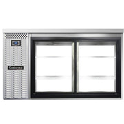 BBC59-SS-SGD-PT Two Section Sliding Glass Door Refrigerated Pass-Thru Back Bar Cooler by Continental Refrigerator – 22.0 cubic_feet