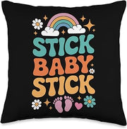 IVF in Vitro Fertilization Transfer Day Fertility Pregnancy Throw Pillow
