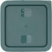 HUBERT Polycarbonate Lid for 2 & 4 Qt Food Storage Containers - 7 31/100" L x 7 31/100" W x 63/100" H