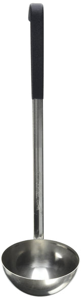 8 oz Stainless Steel Ladle w/ Black Kool-Touch® Handle by Vollrath – 8 oz, Stainless Steel, Black, Model 58066