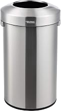Global Industrial 21 Gallon Stainless Steel Round Open Top Receptacle