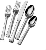 Mikasa Harmony Flatware Service for 4, 20 Piece Set, 18/10 Stainless Steel Silverware Set