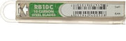 Commercial 4" Floor Scraper 10 Replacement Blades Reversible RB10C | Light-duty; Sharp side removes paint, stickers; blunt side tackles cement and stucco; Designed to fit specific Unger scrapers