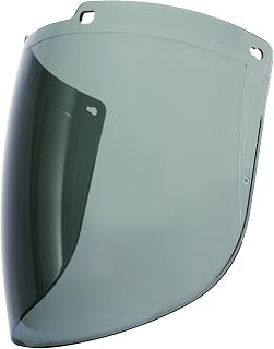 by Honeywell S9575 Uvex Turboshield Gray Polycarbonate Replacement Visor, Gray Lens with Dual Anti-Scratch/Anti-Fog Lens Coating.