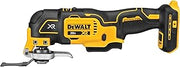 DEWALT 20V MAX XR Oscillating Multi-Tool Cordless, Variable Speed Brushless Motor Multitool with LED Light, Extended Runtime, Includes Two Wood Cutting Blades, Tool Only (DCS356B)