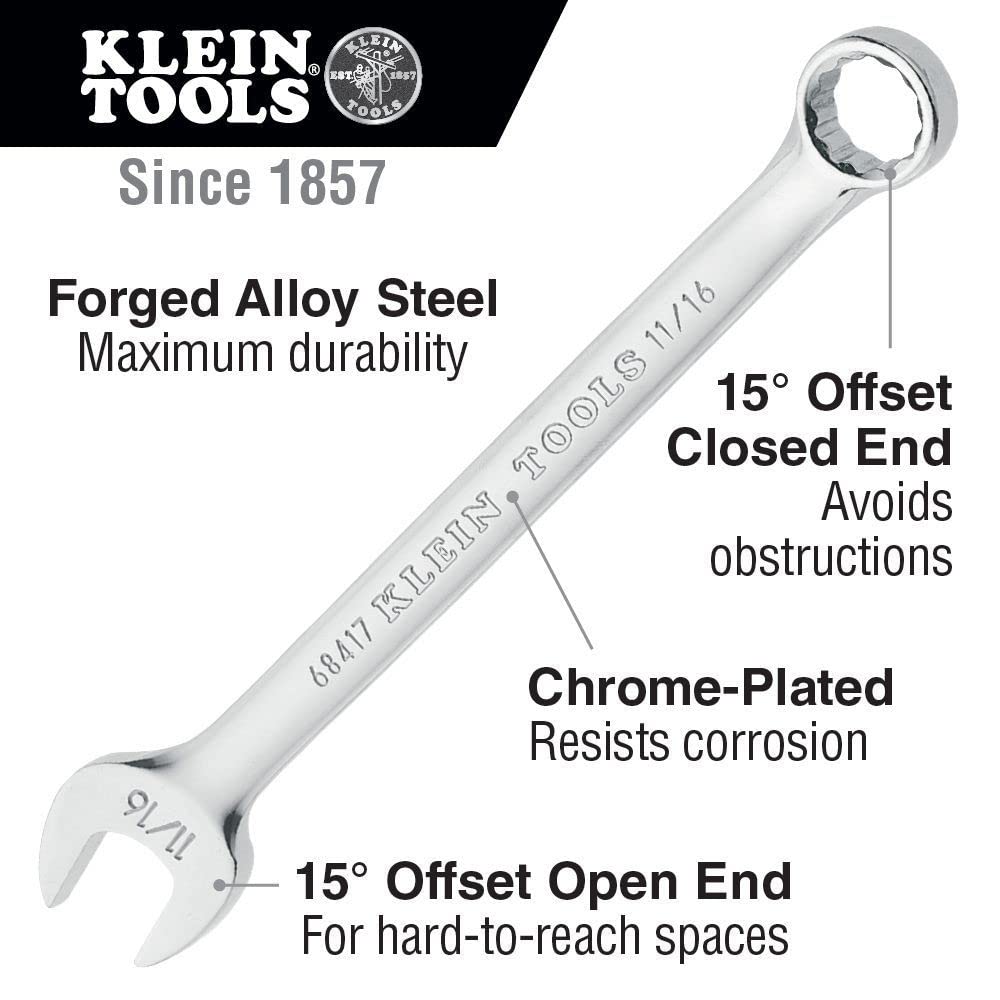 KLEIN TOOLS 1-1/4-Inch / 1 Combination Wrenches
