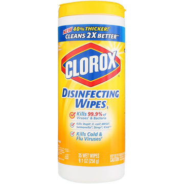 WIPE LEMON 35CT by Clorox – 35 Count (Pack of 6), Pack of 6, Model 0044600015941