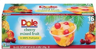 Dole Cherry Mixed Fruit, 16 Count (Pack of 1)