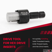E-Z LOK 500-8 / Black / Industrial Externally Threaded Inserts