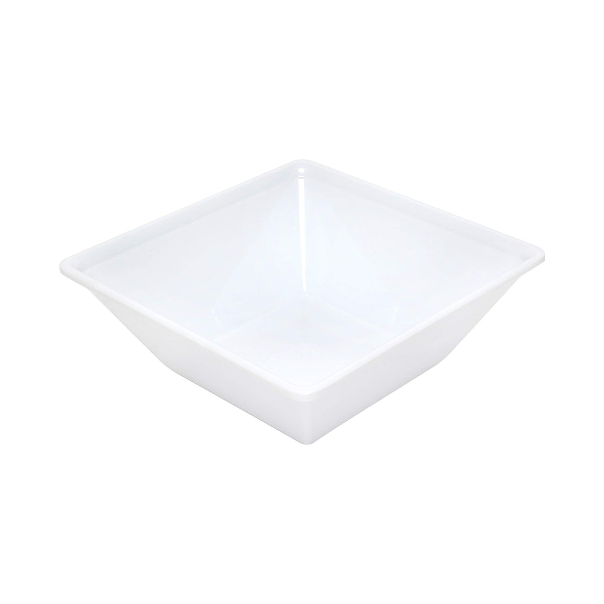 Passion White melamine dinnerware collection 52 oz 8" x 8" square bowl by Thunder Group – 52.0 ounces, Melamine, White, Model PS5008W
