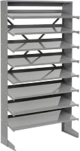 Global Industrial Floor Pick Rack Without Bins, 33x12x61