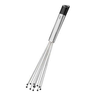 PRIMELINE Ball Whisk - Nylon Balls Hand Whisk Ideal for Coated Pots and Pans Whisk by GEFU – 6.2, High-quality stainless steel / plastic, Silver, Model 29239