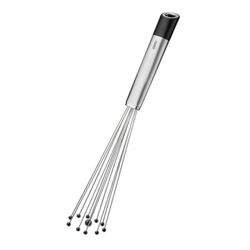 PRIMELINE Ball Whisk - Nylon Balls Hand Whisk Ideal for Coated Pots and Pans Whisk by GEFU – 6.2, High-quality stainless steel / plastic, Silver, Model 29239