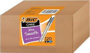 BIC Cristal Xtra Smooth Ballpoint Pen, 1mm Medium Point, 120 Count
