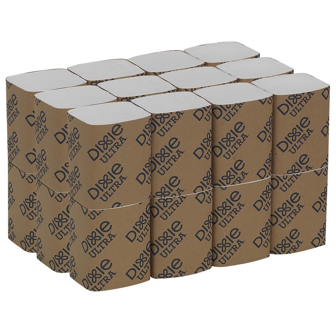 Dixie Ultra 32006 Interfold Napkin Refills Two-Ply by Georgia-Pacific – 9.88" Length x 6.5" Width, Paper, White, Model GPC32006