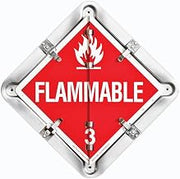 Labelmaster 81-8FO 8 Legend Hazmat Flip Placard System for Trailers, Full Frame