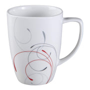 Square 16-Piece Dinnerware Set by Corelle – 16-Piece, Porcelain, Red, Pack of 16, Model 1101529