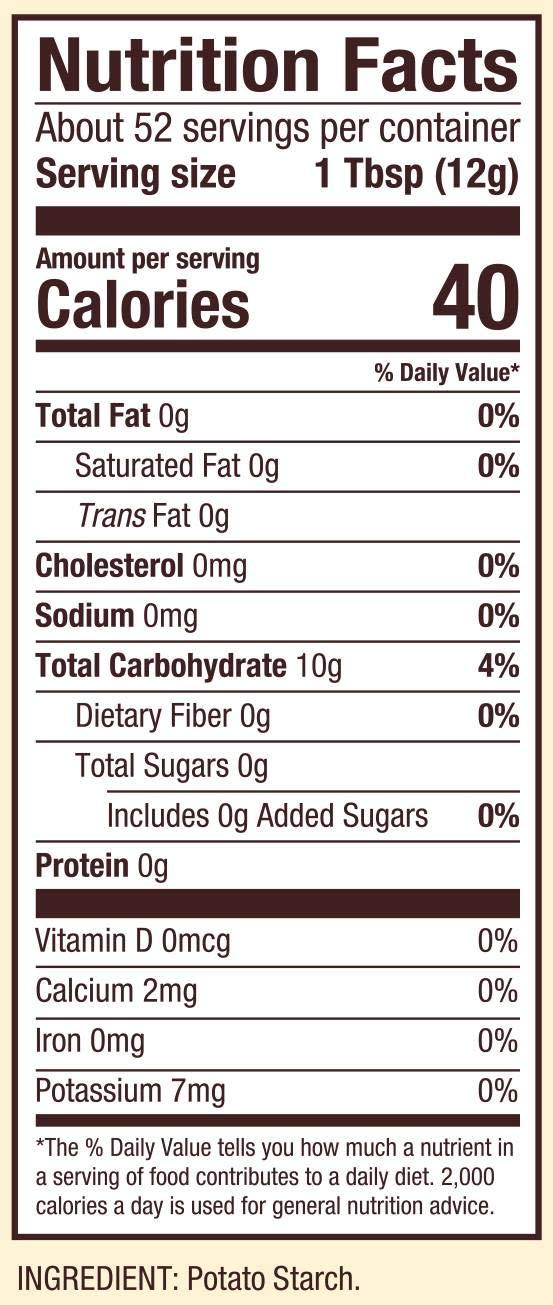 Bob's Red Mill 22 Ounce (Pack of 3) / Resealable / No Color Corn Starch