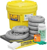 ENPAC 20-Gallon Emergency Response Universal Spill Kit (Includes Drum, Granular Absorbent, Pads, Socks, Disposal Bag, & Safety Equipment) - OSHA, UN, & DOT Compliant