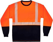 Ergodyne B3178209 GloWear 8281BK Hi-Vis Performance Long Sleeve T-Shirt - Class 2 - Long-9XL - Orange