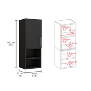 Madrid Medicine Cabinet by Tuhome – Small, Engineered Wood, Black, Model MLW7949